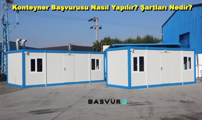 Konteyner Başvurusu Nasıl Yapılır? Şartları Nedir? (E-DEVLET – AFAD)
