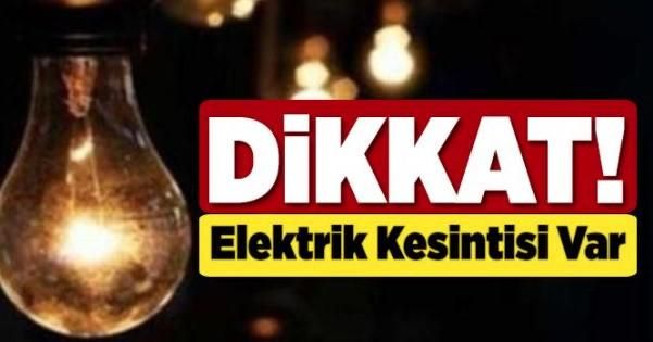 Gaziantep’te Elektrik Kesintisi Olacak! Gaziantep’te YARIN Elektrik Kesintisi Yaşanacak Bölgeler…