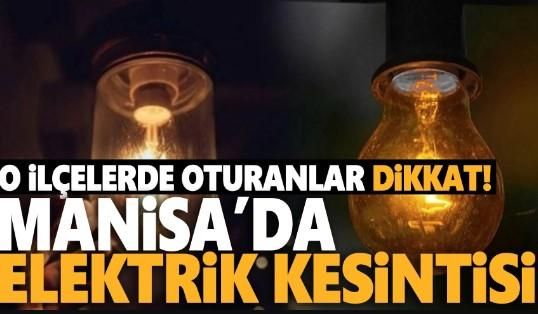 1 Mart Manisa Elektrik Kesintisi Bölgeleri! Manisa GEDİZ Elektrik Kesintisi Saatleri ve BÖLGELERİ!