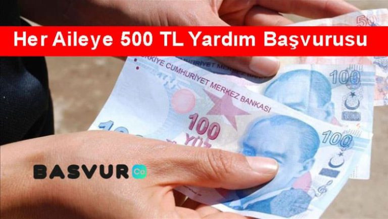 Her Aileye 500 TL Yardım Başvurusu