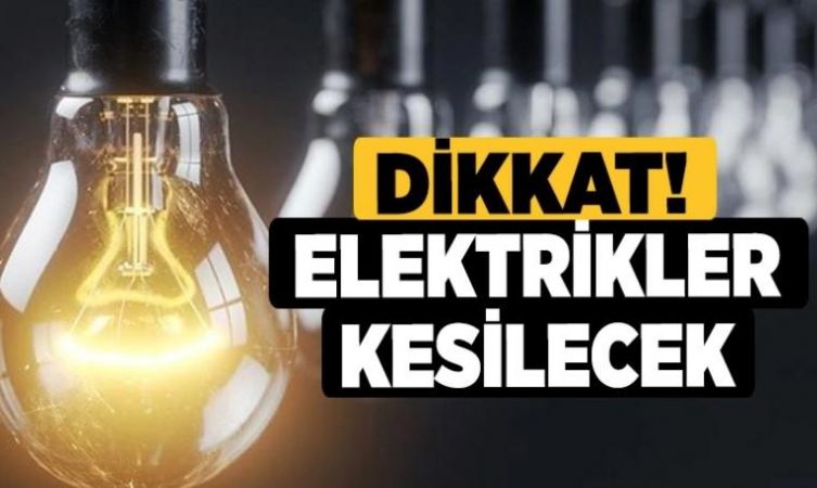 Gaziantep’te YARIN Elektrik Kesintisi Yaşanacak! GAZİANTEP Elektrik Kesintisi Yaşanacak Bölgeler…