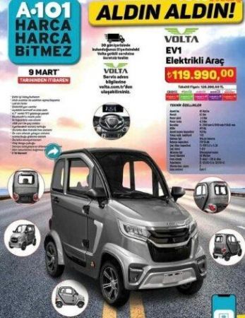 A101’den Şok Eden Bir Satış! Taksit İmkanı İle Birlikte Elektrikli Araba Satışı! Görenler İse Gözlerine İnanamadı! İşte Elektrikli Araba Hem de TAKSİTLE!