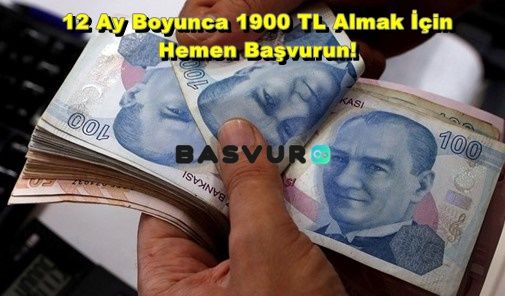 12 Ay Boyunca 1900 TL Almak İçin Hemen Başvurun!