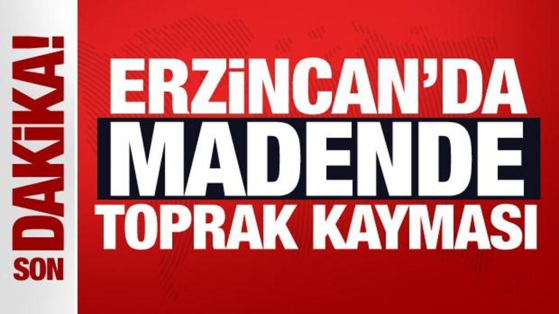 Erzincan’da Altın Madeni Bölgesinde Toprak Kayması Olayı