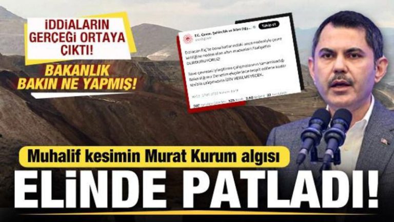 Erzincan’da Altın Madeni Çevresinde Toprak Kayması Meydana Geldi