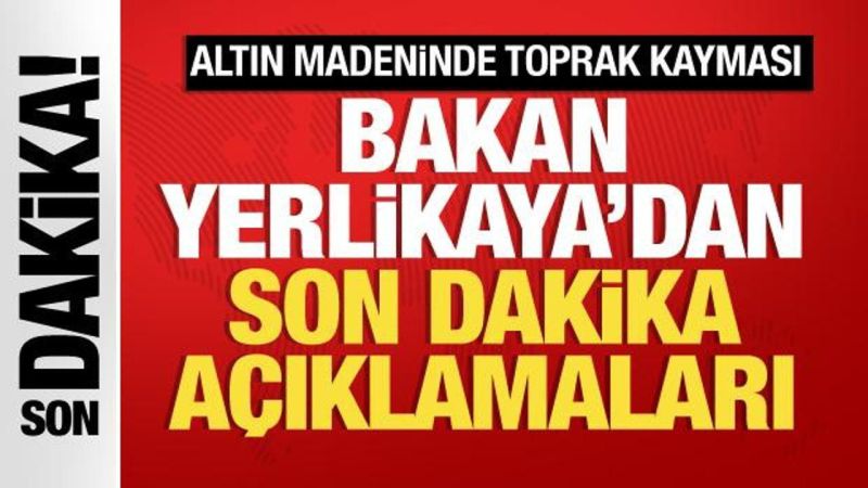 Erzincan’da Altın Madeni Sahasında Toprak Kayması