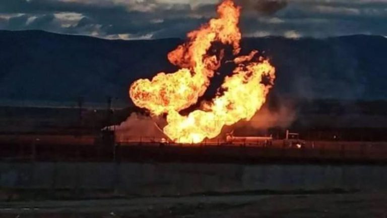 İran’da Doğal Gaz Boru Hattında Patlama ve Yangın!
