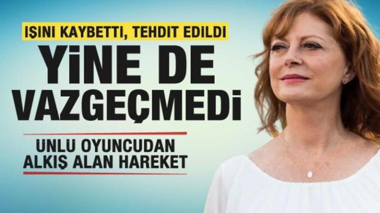 Susan Sarandon Capitol Hill’de Gazze’de ateşkes çağrısı yaptı