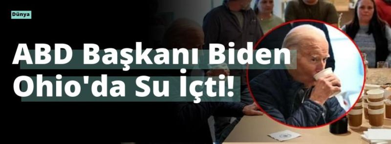 ABD Başkanı Biden Ohio’da Su İçti!
