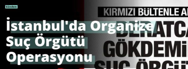 İstanbul’da Organize Suç Örgütü Operasyonu