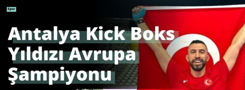 Antalya Kick Boks Yıldızı Avrupa Şampiyonu