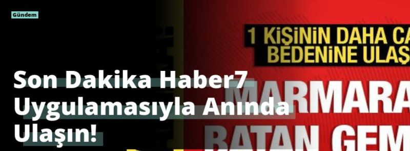 Son Dakika Haber7 Uygulamasıyla Anında Ulaşın!