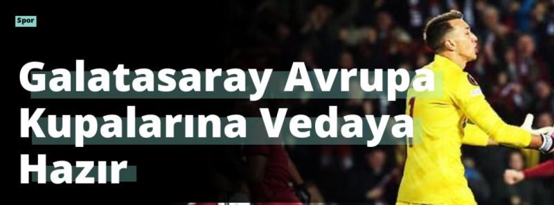 Galatasaray Avrupa Kupalarına Vedaya Hazır