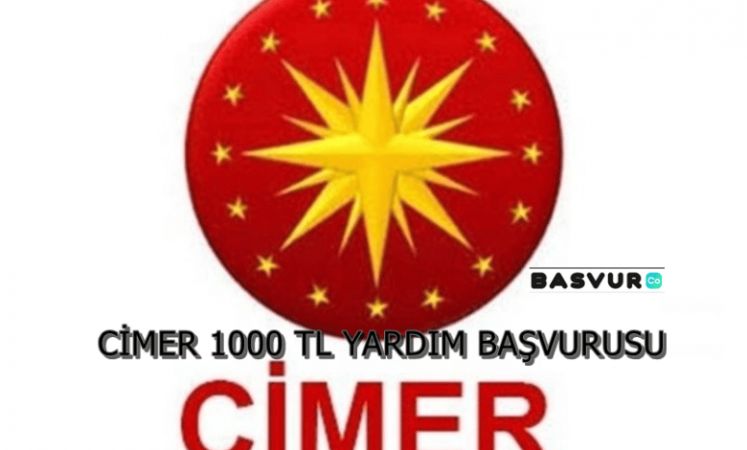 Cimer 1000 TL Yardım Başvurusu