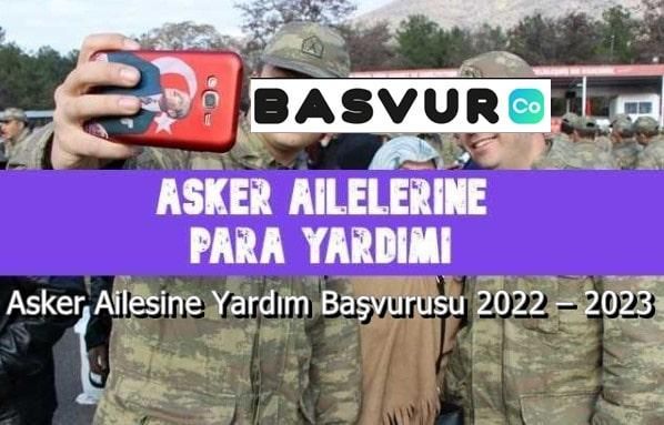 Asker Ailesine Yardım Başvurusu 2023