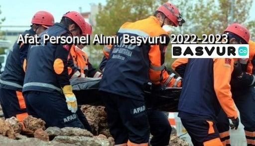 AFAD Personel Alımı Başvuru 2022-2023