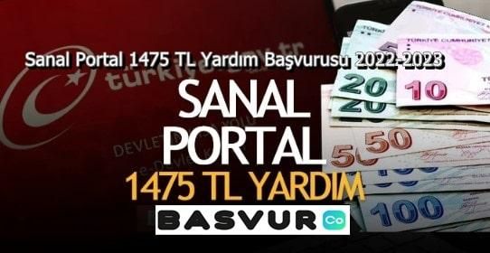 Sanal Portal 1475 TL Yardım Başvurusu 2023