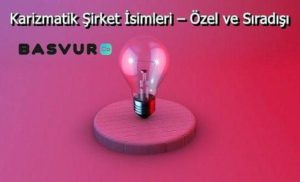 Karizmatik Şirket İsimleri – Özel ve Sıradışı