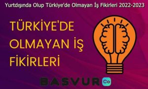 Yurtdışında Olup Türkiye’de Olmayan İş Fikirleri – Patlayacak İş Fikirleri 2023