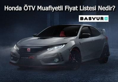 Honda ÖTV Muafiyetli Fiyat Listesi Nedir? 2022-2023