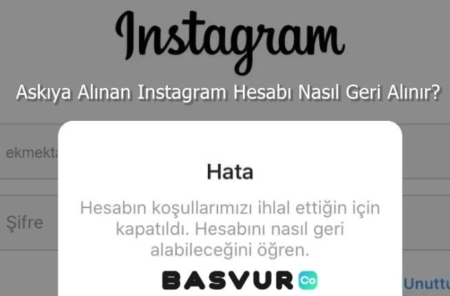 Askıya Alınan Instagram Hesabı Nasıl Geri Alınır?