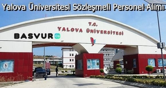 Yalova Üniversitesi Sözleşmeli Personel Alımı 2023