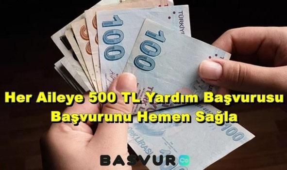 Her Aileye 500 TL Yardım Başvurusu 2023 E-Devlet