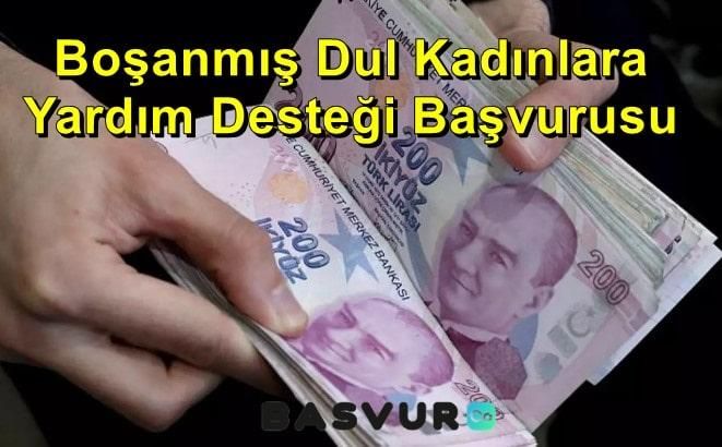 Boşanmış Dul Kadınlara Yardım Desteği Başvurusu