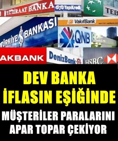 Ünlü banka iflasın eşiğinde! Herkes parasını çekmeye çalışıyor