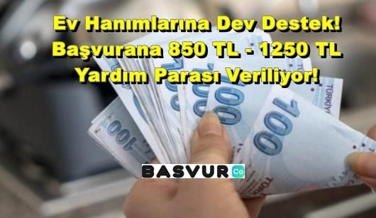 Ev Hanımlarına Dev Destek! PTT E-DEVLET Başvurana 850 TL – 1250 TL Yardım Parası Veriliyor!