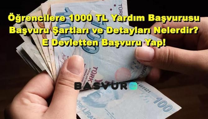 Öğrencilere 1000 TL Yardım Başvurusu – Başvuru Şartları ve Detayları Nelerdir? E Devletten Başvuru Yap! 2023