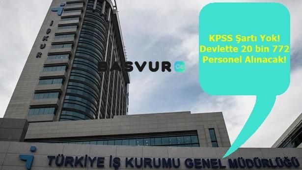 KPSS Şartı Yok! Devlette 20 Bin 772 Güvenlik, Sağlık, Temizlik Görevlisi, Hastane Personeli Alınacak! İŞKUR ÜZERİNDEN BAŞVURULAR!