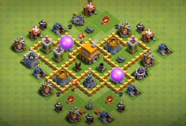 Clash of Clans 5. Seviye Köy Düzeni 2024
