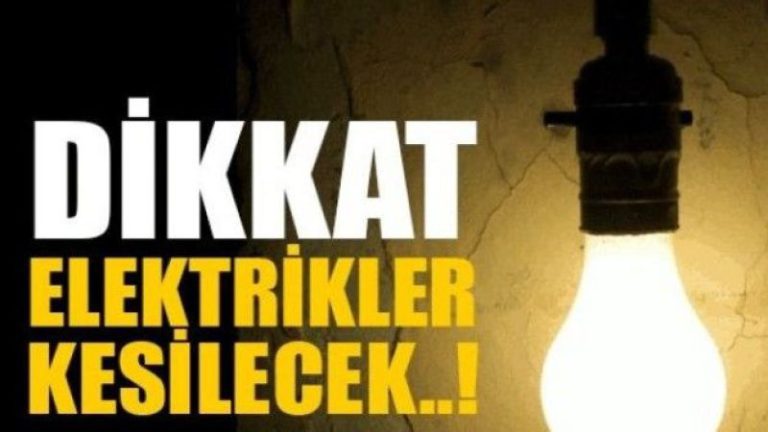 30 Ekim Pazartesi Gaziantep Elektrik Kesintisi Yaşanacak! Elektrik Kesintisi Yaşanacak Bölgeler