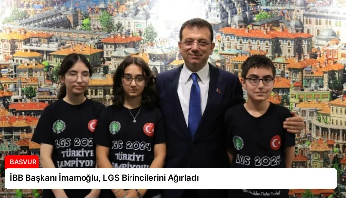 İBB Başkanı İmamoğlu, LGS Birincilerini Ağırladı