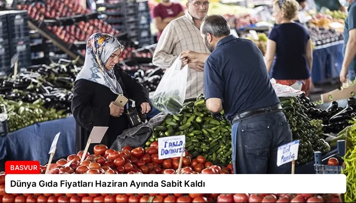 Dünya Gıda Fiyatları Haziran Ayında Sabit Kaldı
