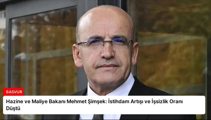Hazine ve Maliye Bakanı Mehmet Şimşek: İstihdam Artışı ve İşsizlik Oranı Düştü