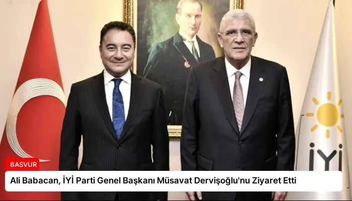 Ali Babacan, İYİ Parti Genel Başkanı Müsavat Dervişoğlu’nu Ziyaret Etti
