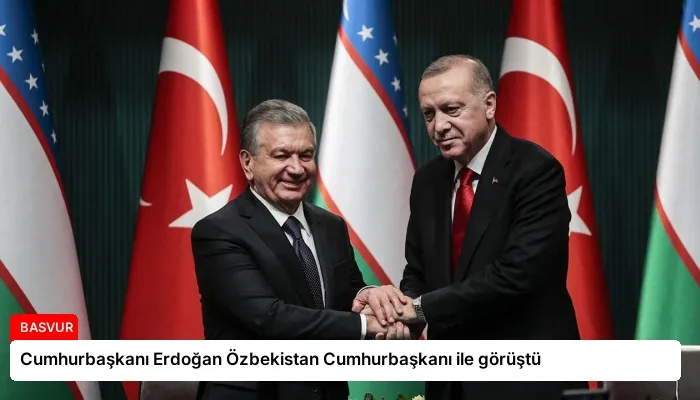 Cumhurbaşkanı Erdoğan Özbekistan Cumhurbaşkanı ile görüştü