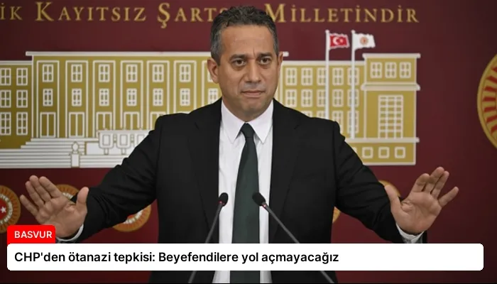 CHP’den ötanazi tepkisi: Beyefendilere yol açmayacağız