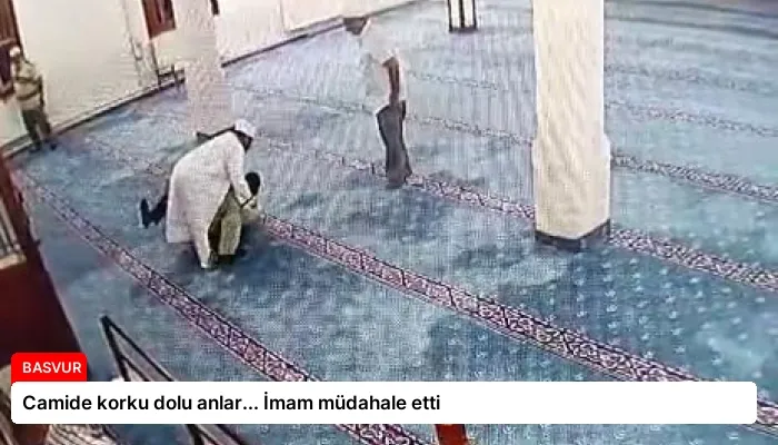 Camide korku dolu anlar… İmam müdahale etti