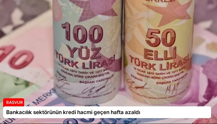 Bankacılık sektörünün kredi hacmi geçen hafta azaldı