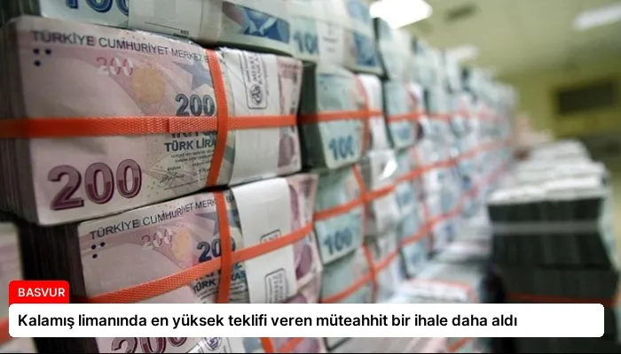 Kalamış limanında en yüksek teklifi veren müteahhit bir ihale daha aldı