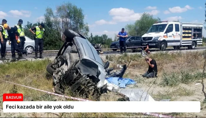 Feci kazada bir aile yok oldu