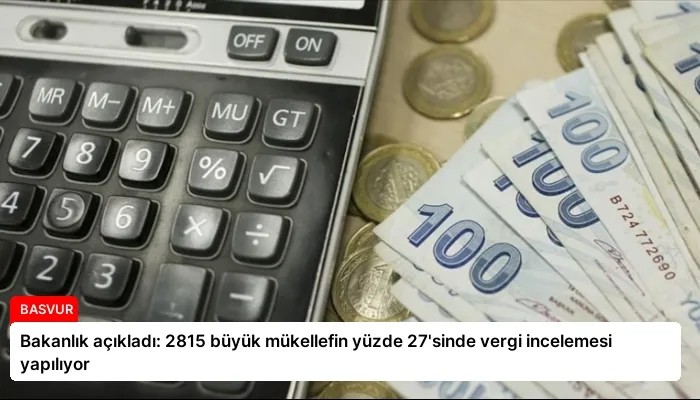 Bakanlık açıkladı: 2815 büyük mükellefin yüzde 27’sinde vergi incelemesi yapılıyor