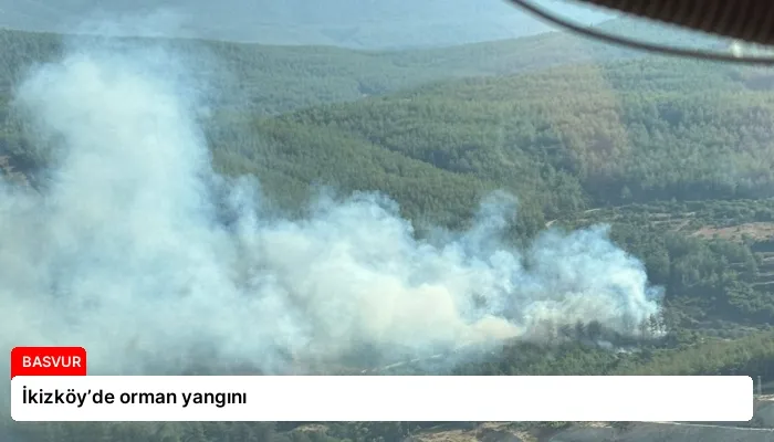 İkizköy’de orman yangını