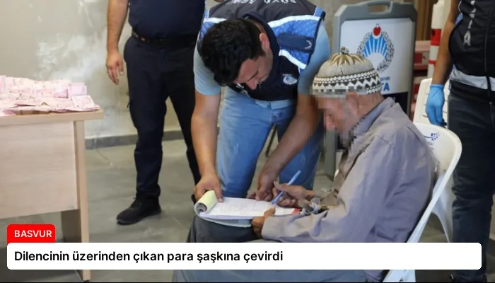 Dilencinin üzerinden çıkan para şaşkına çevirdi