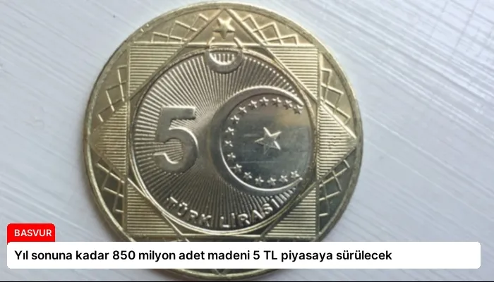 Yıl sonuna kadar 850 milyon adet madeni 5 TL piyasaya sürülecek