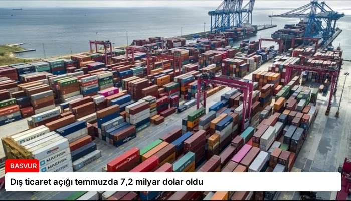 Dış ticaret açığı temmuzda 7,2 milyar dolar oldu