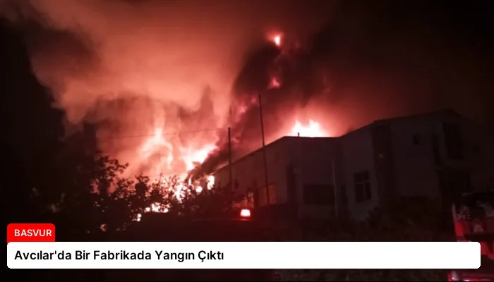 Avcılar’da Bir Fabrikada Yangın Çıktı